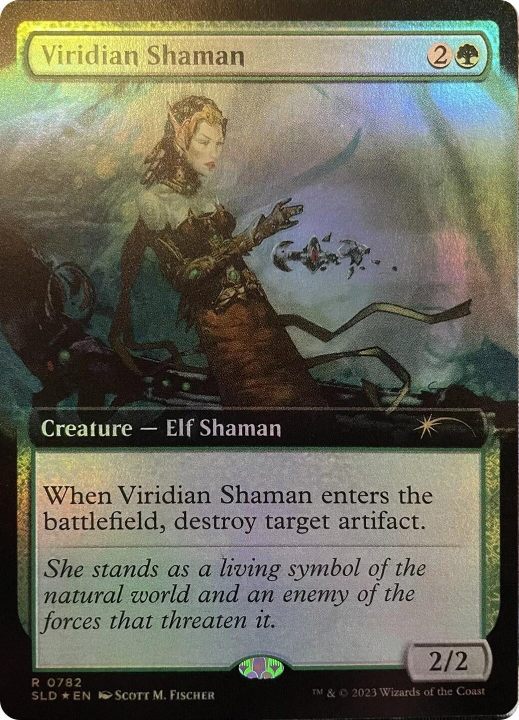Image for Viridian Shaman (Extended Art) (Secret Lair Drop Series) (782) - Magic: The Gathering