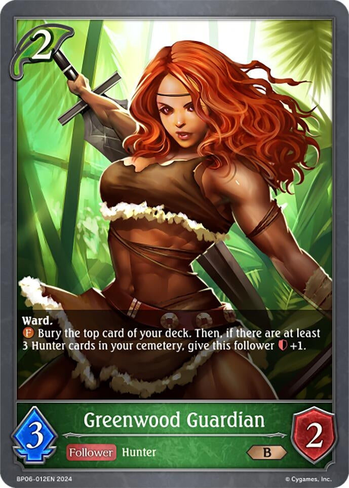 Image for Greenwood Guardian (BP06: Paragons of the Colosseum) (BP06-012EN) - Shadowverse: Evolve