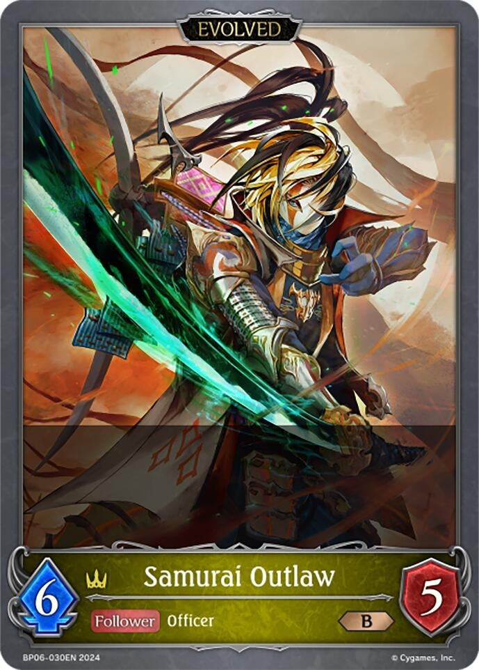 Image for Samurai Outlaw (Evolved) (BP06: Paragons of the Colosseum) (BP06-030EN) - Shadowverse: Evolve