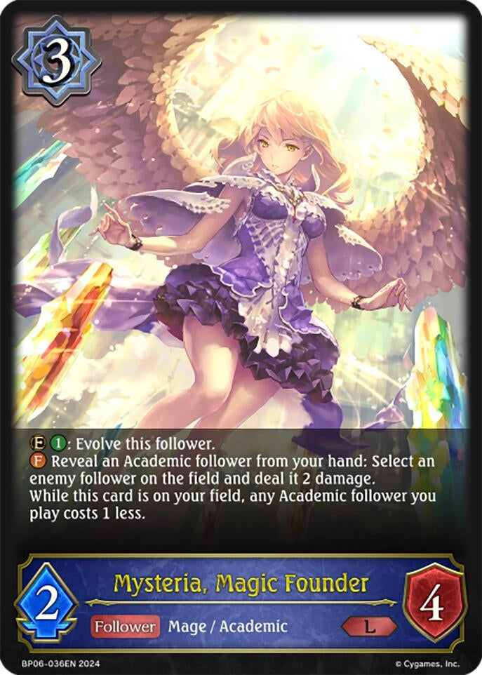 Image for Mysteria, Magic Founder (BP06: Paragons of the Colosseum) (BP06-036EN) - Shadowverse: Evolve