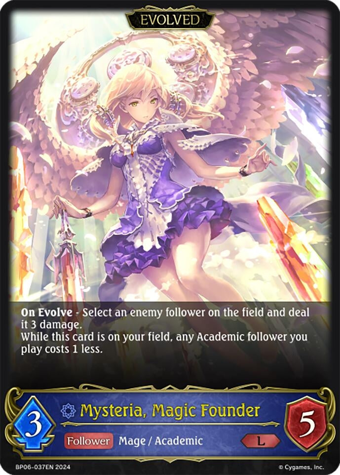 Image for Mysteria, Magic Founder (Evolved) (BP06: Paragons of the Colosseum) (BP06-037EN) - Shadowverse: Evolve