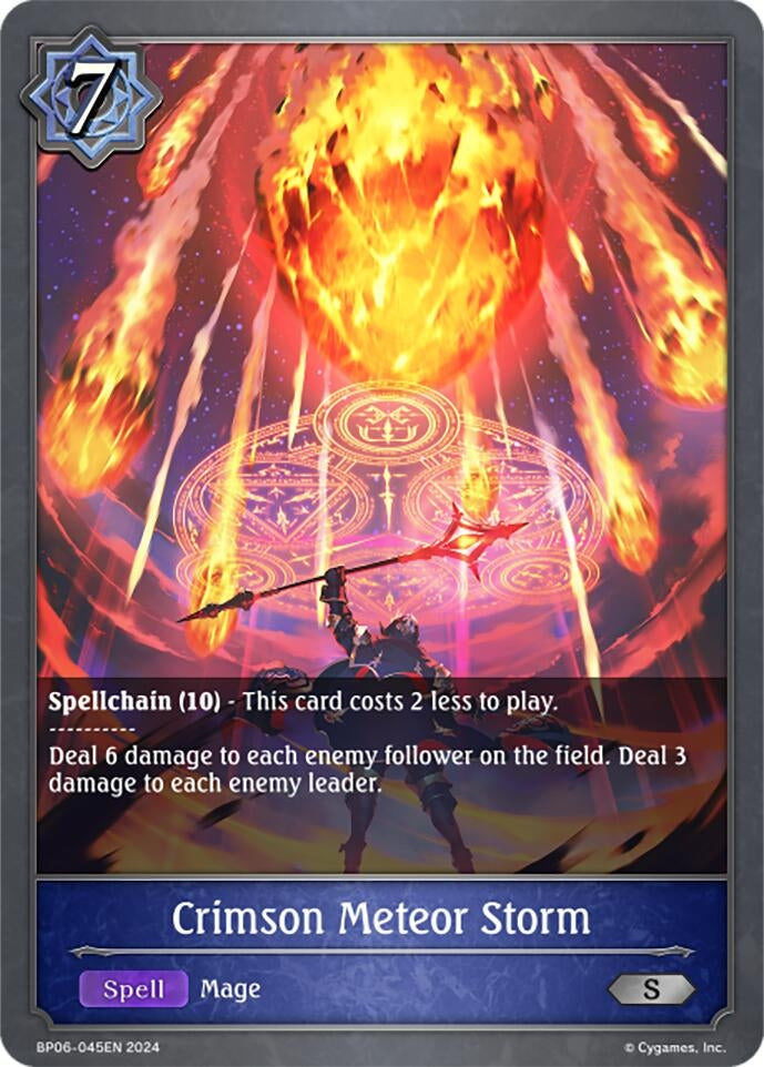 Image for Crimson Meteor Storm (BP06: Paragons of the Colosseum) (BP06-045EN) - Shadowverse: Evolve