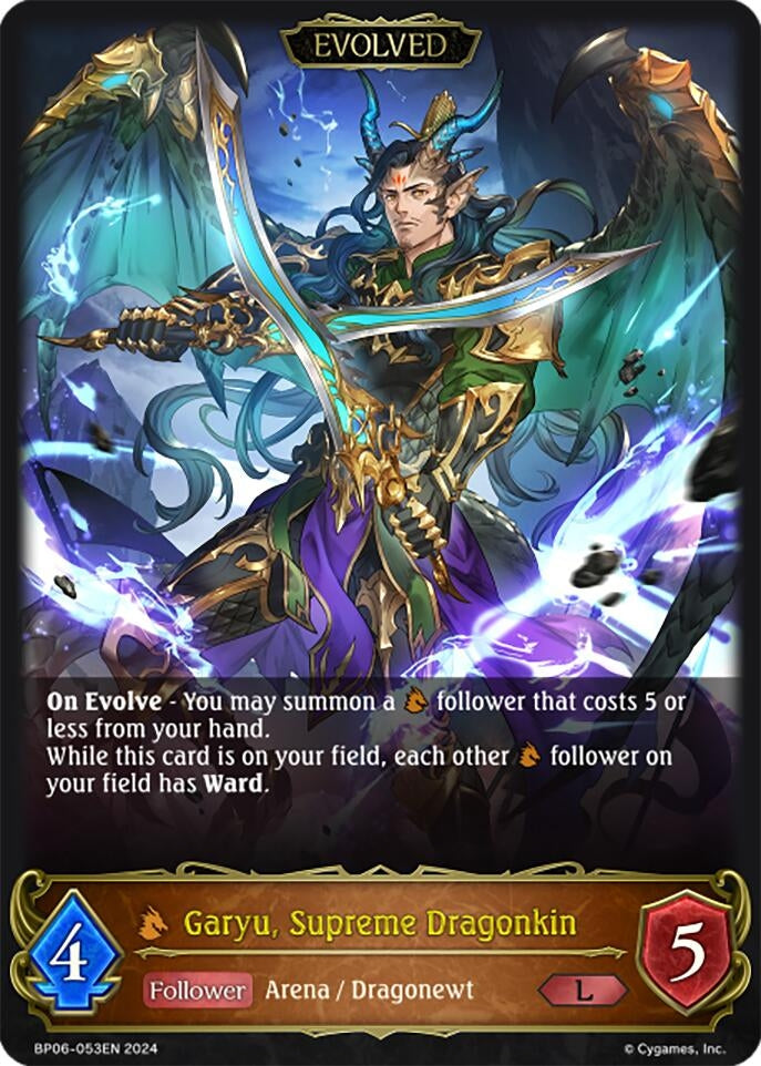 Image for Garyu, Supreme Dragonkin (Evolved) (BP06: Paragons of the Colosseum) (BP06-053EN) - Shadowverse: Evolve