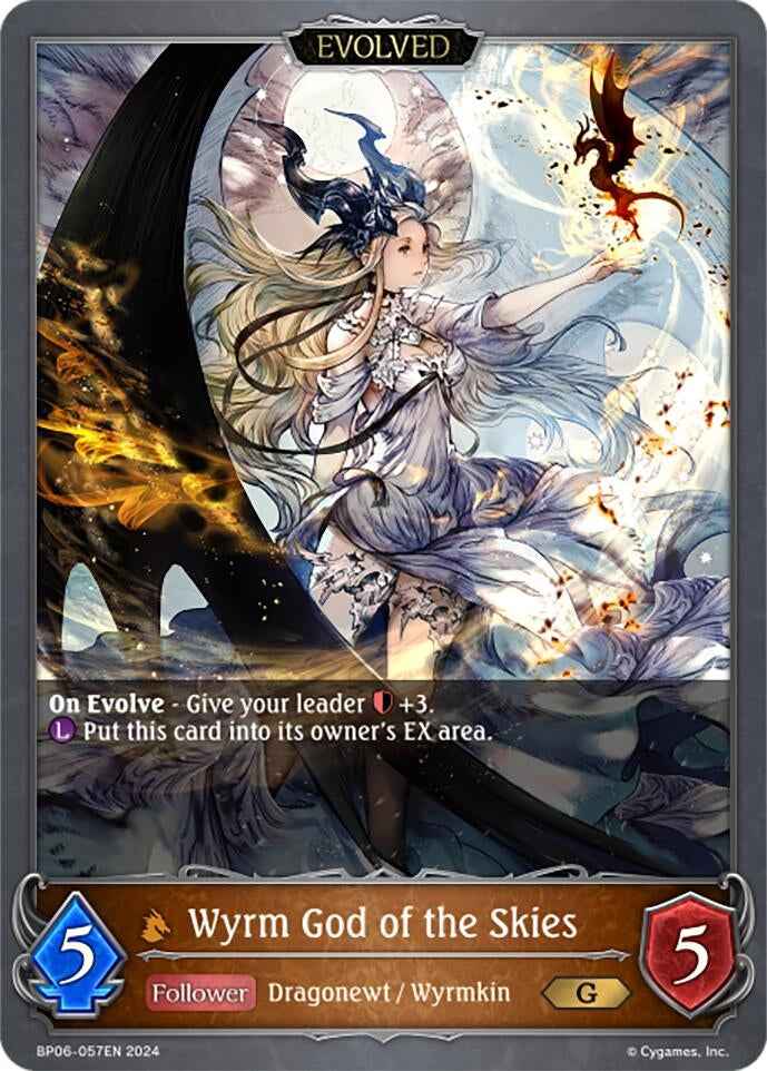 Image for Wyrm God of the Skies (Evolved) (BP06: Paragons of the Colosseum) (BP06-057EN) - Shadowverse: Evolve