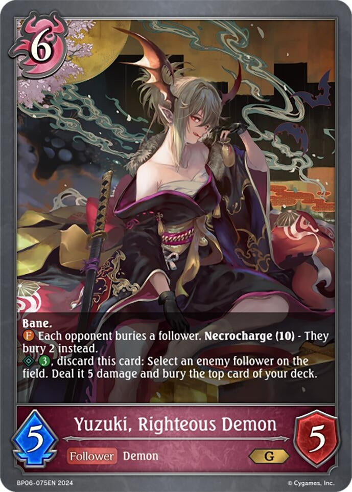 Image for Yuzuki, Righteous Demon (BP06: Paragons of the Colosseum) (BP06-075EN) - Shadowverse: Evolve