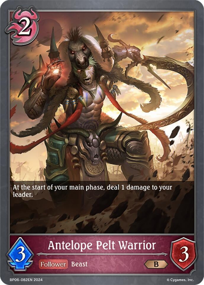 Image for Antelope Pelt Warrior (BP06: Paragons of the Colosseum) (BP06-082EN) - Shadowverse: Evolve