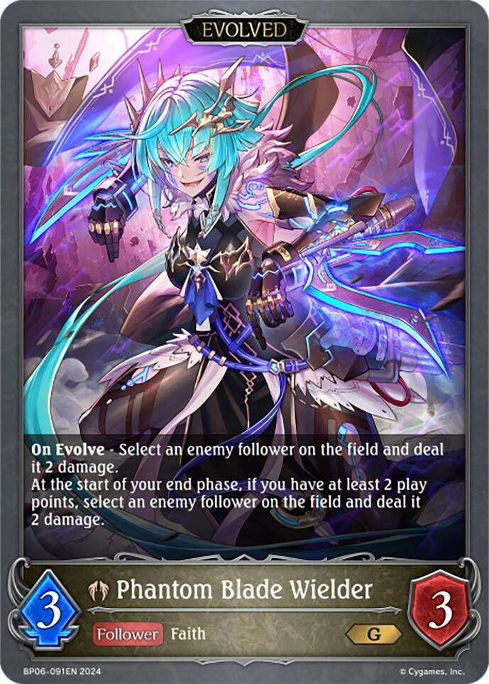 Image for Phantom Blade Wielder (Evolved) (BP06: Paragons of the Colosseum) (BP06-091EN) - Shadowverse: Evolve