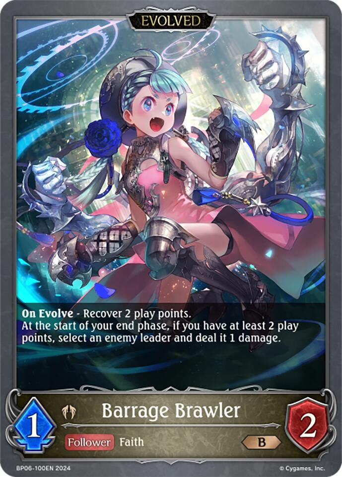 Image for Barrage Brawler (Evolved) (BP06: Paragons of the Colosseum) (BP06-100EN) - Shadowverse: Evolve