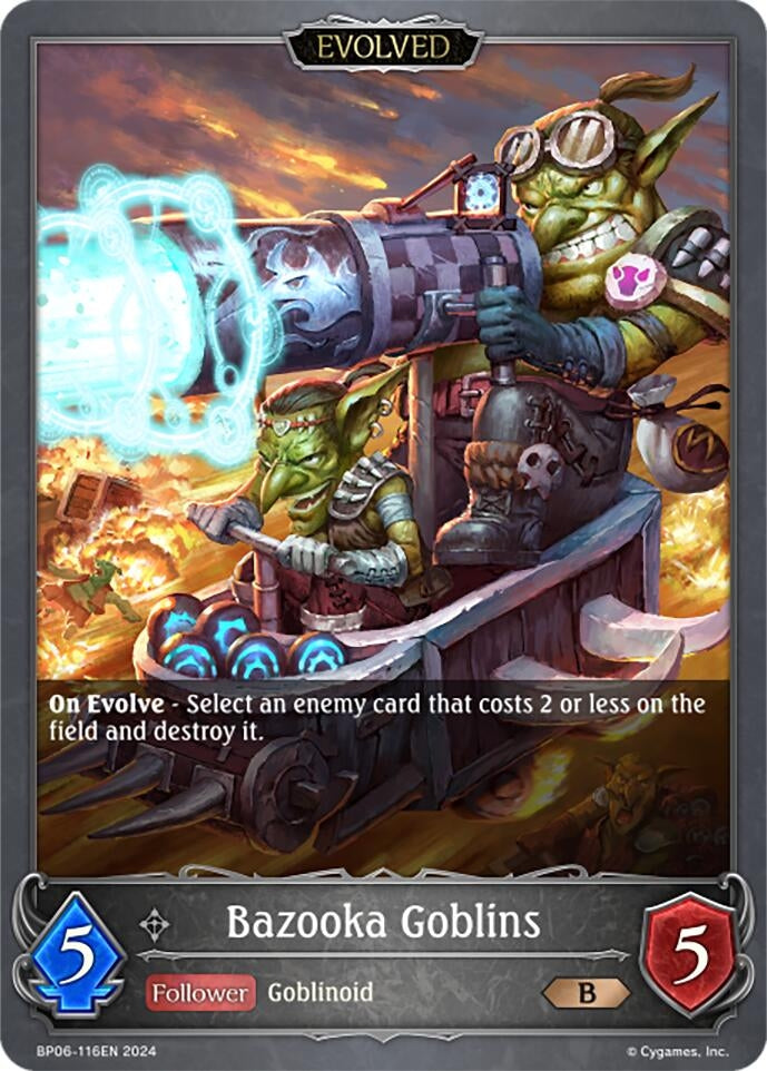 Image for Bazooka Goblins (Evolved) (BP06: Paragons of the Colosseum) (BP06-116EN) - Shadowverse: Evolve