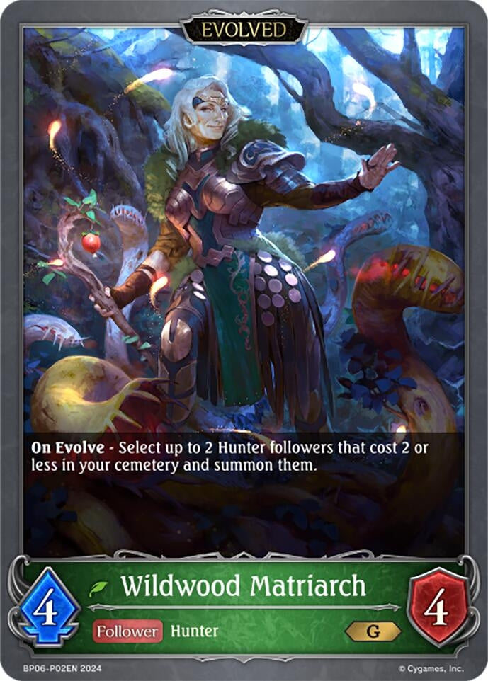 Image for Wildwood Matriarch (Evolved) - P02EN (Foil) (BP06: Paragons of the Colosseum) (BP06-P02EN) - Shadowverse: Evolve