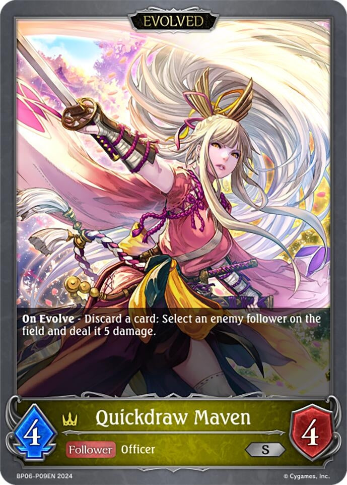Image for Quickdraw Maven (Evolved) - P09EN (Foil) (BP06: Paragons of the Colosseum) (BP06-P09EN) - Shadowverse: Evolve