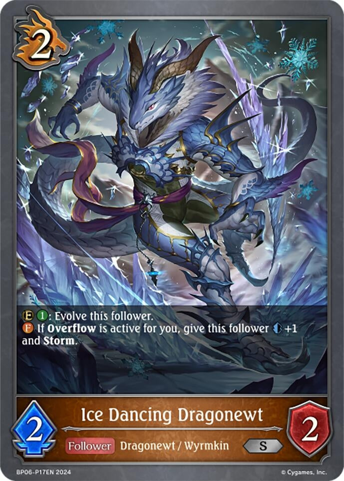 Image for Ice Dancing Dragonewt - P17EN (Foil) (BP06: Paragons of the Colosseum) (BP06-P17EN) - Shadowverse: Evolve