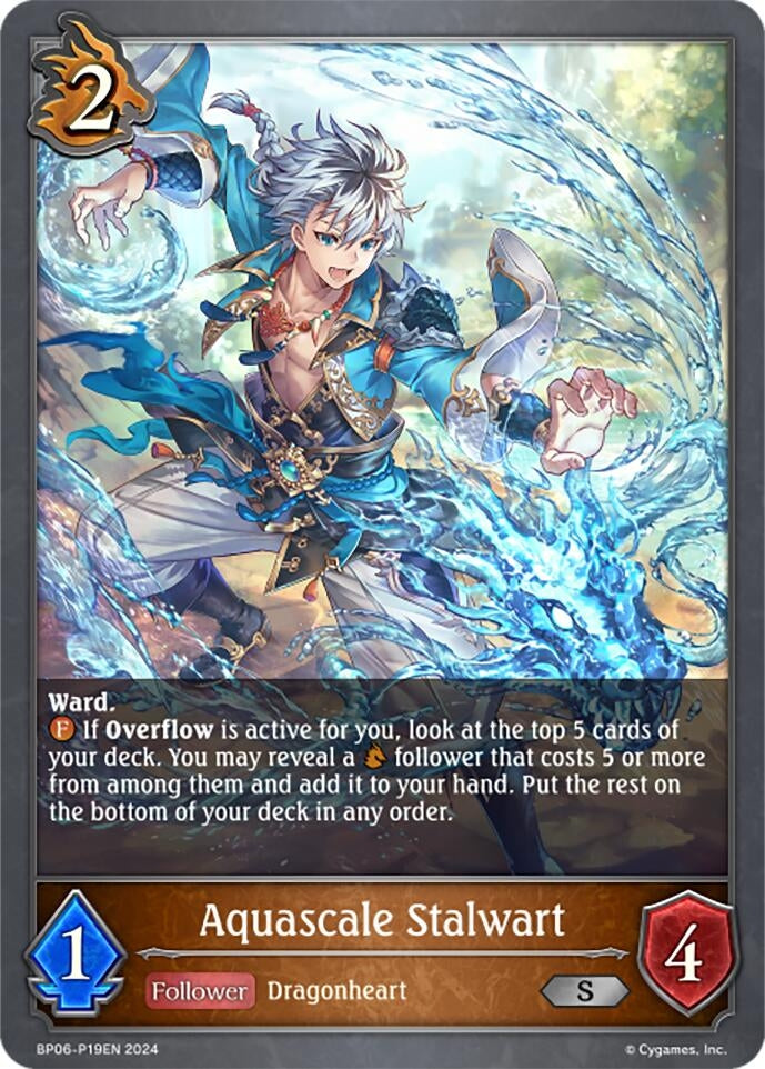 Image for Aquascale Stalwart - P19EN (Foil) (BP06: Paragons of the Colosseum) (BP06-P19EN) - Shadowverse: Evolve