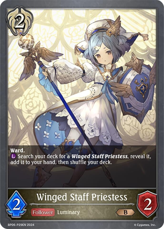 Image for Winged Staff Priestess - P29EN (Foil) (BP06: Paragons of the Colosseum) (BP06-P29EN) - Shadowverse: Evolve