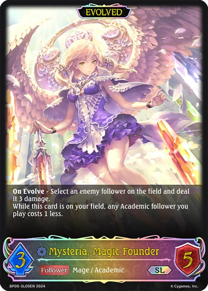 Image for Mysteria, Magic Founder (Evolved) (SL) (BP06: Paragons of the Colosseum) (BP06-SL09EN) - Shadowverse: Evolve