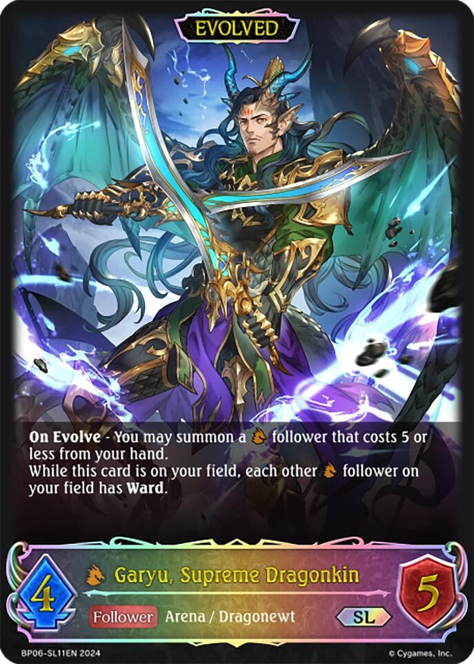 Image for Garyu, Supreme Dragonkin (Evolved) (SL) (BP06: Paragons of the Colosseum) (BP06-SL11EN) - Shadowverse: Evolve