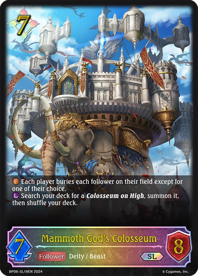 Image for Mammoth God's Colosseum (SL) (BP06: Paragons of the Colosseum) (BP06-SL19EN) - Shadowverse: Evolve