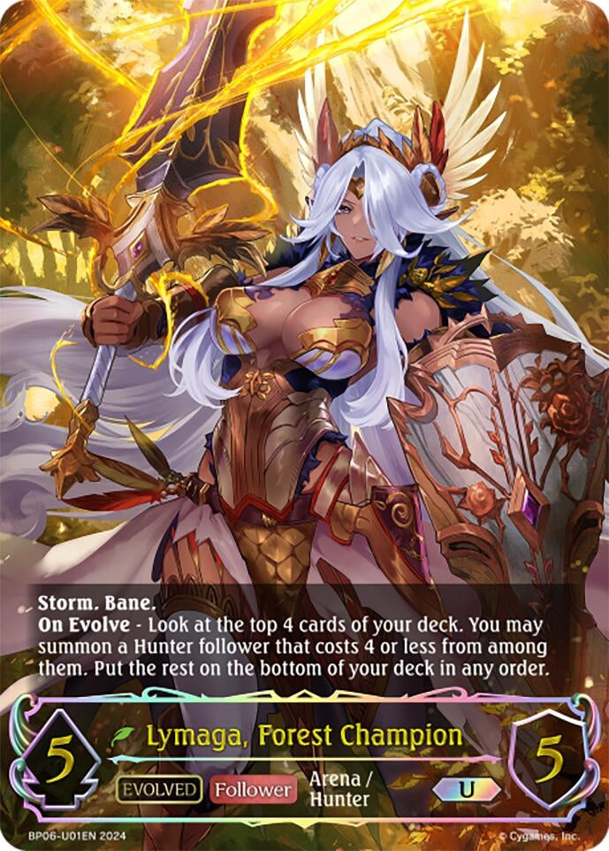 Image for Lymaga, Forest Champion (Evolved) (U) (BP06: Paragons of the Colosseum) (BP06-U01EN) - Shadowverse: Evolve