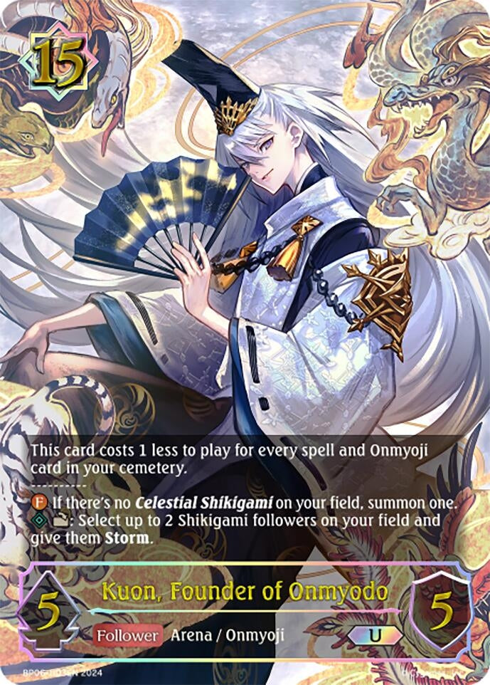 Image for Kuon, Founder of Onmyodo (U) (BP06: Paragons of the Colosseum) (BP06-U03EN) - Shadowverse: Evolve