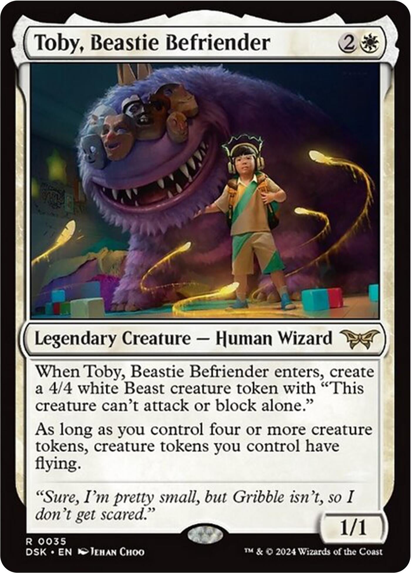 Image for Toby, Beastie Befriender (Duskmourn: House of Horror) (35) - Magic: The Gathering