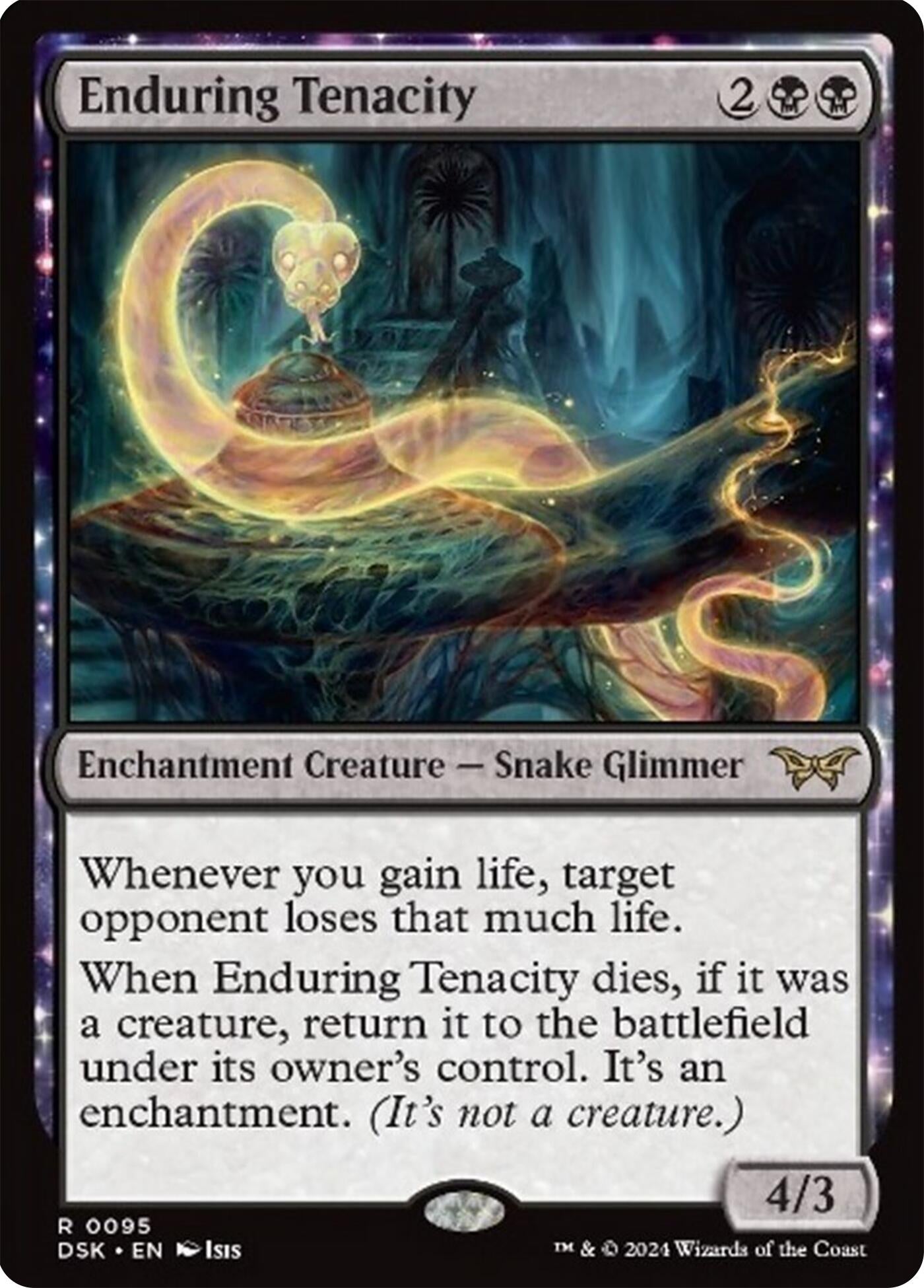 Image for Enduring Tenacity (Duskmourn: House of Horror) (95) - Magic: The Gathering