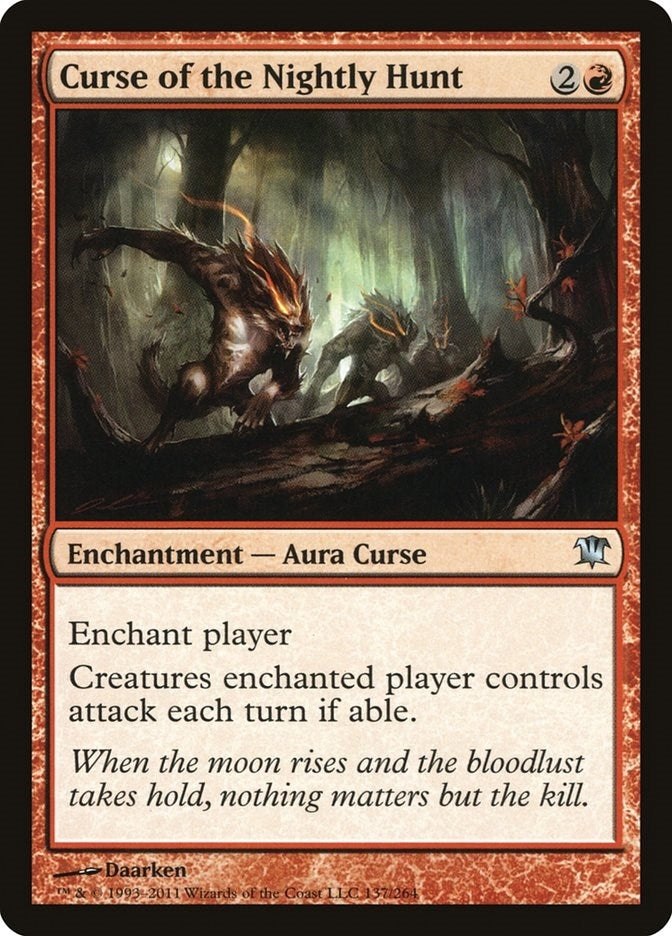 Image for Curse of the Nightly Hunt (Innistrad) (137) - Magic: The Gathering