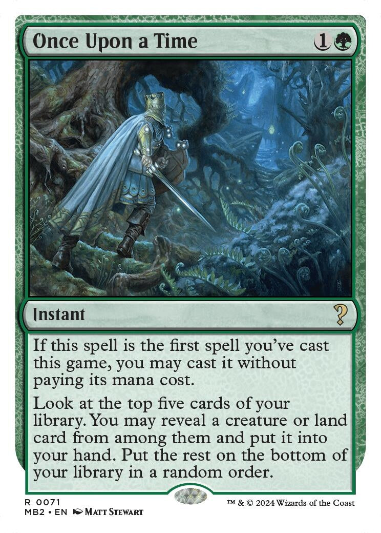 Image for Once Upon a Time (White Border) (Mystery Booster 2) (71) - Magic: The Gathering