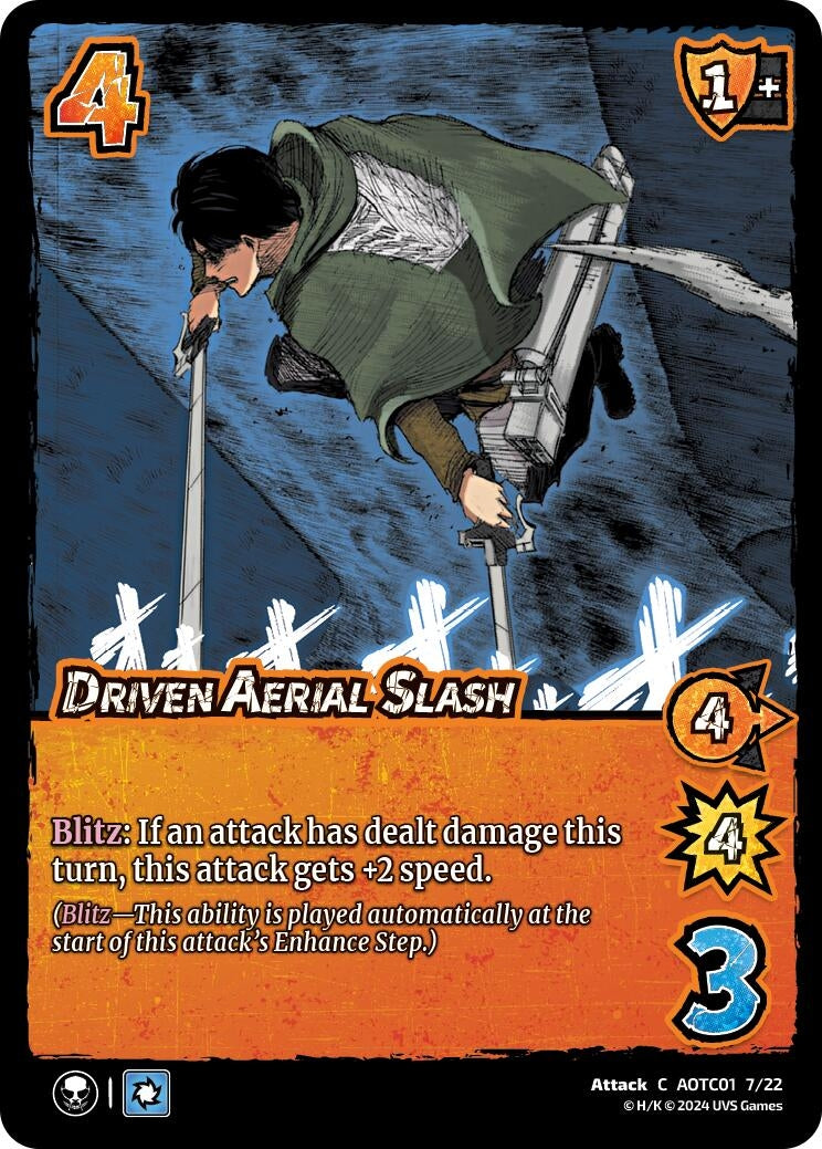 Image for Driven Aerial Slash (Challenger Series: Attack on Titan: Battle for Humanity) (CS1 7/22) - UniVersus
