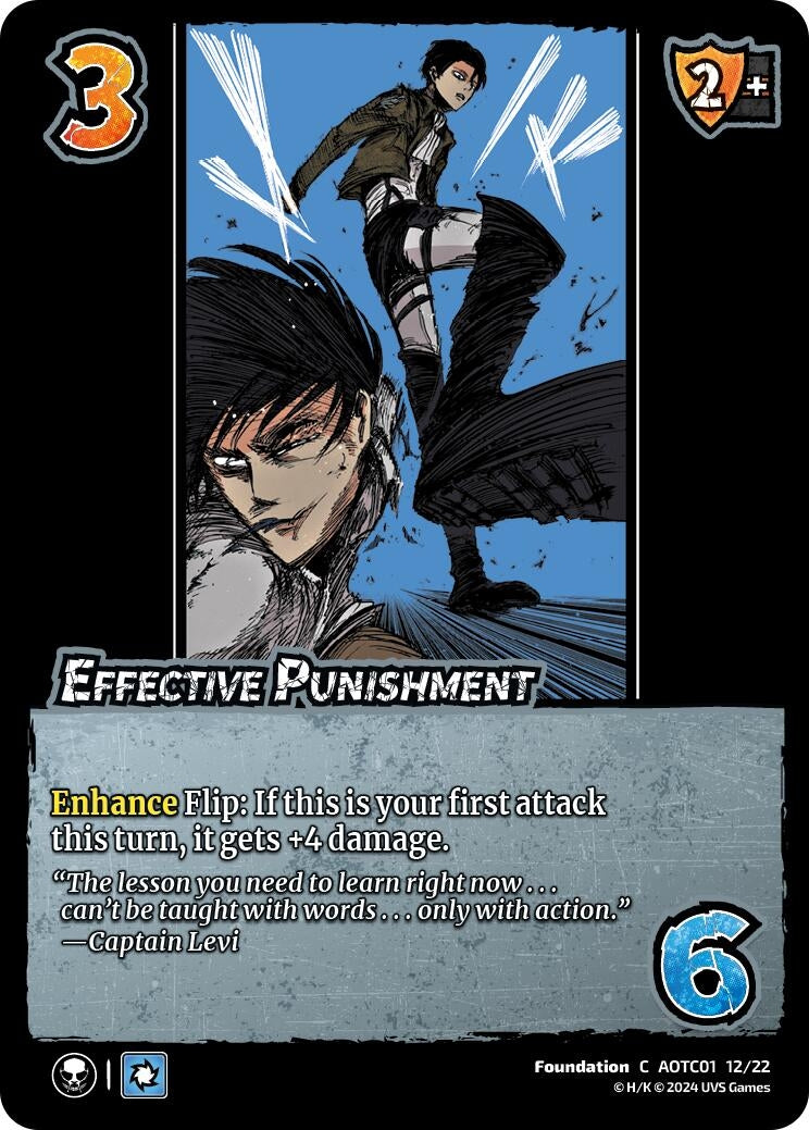 Image for Effective Punishment (Challenger Series: Attack on Titan: Battle for Humanity) (CS1 12/22) - UniVersus