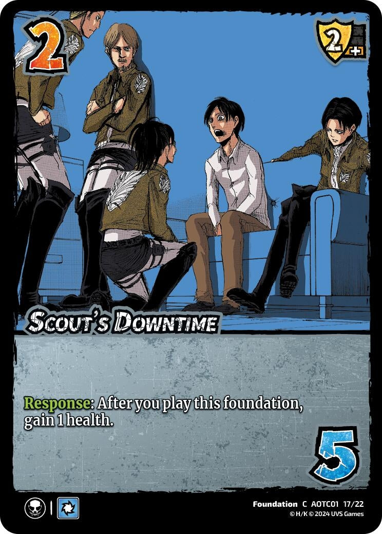 Image for Scout's Downtime (Challenger Series: Attack on Titan: Battle for Humanity) (CS1 17/22) - UniVersus