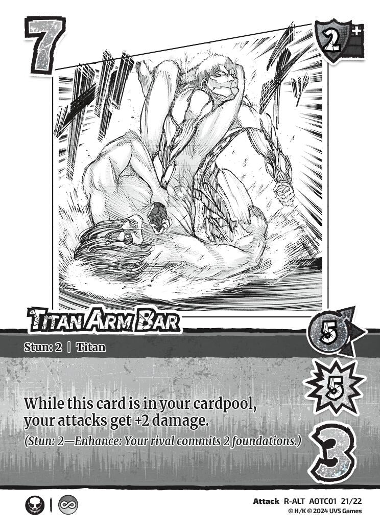 Image for Titan Arm Bar (Alternate Art) (Challenger Series: Attack on Titan: Battle for Humanity) (CS1 21/22) - UniVersus