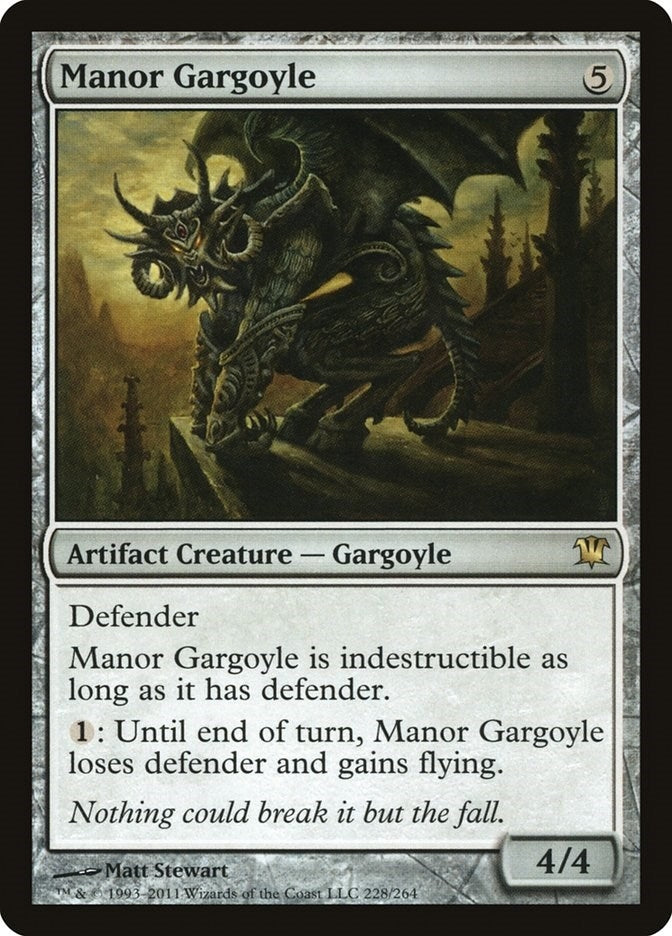 Image for Manor Gargoyle (Innistrad) (228) - Magic: The Gathering