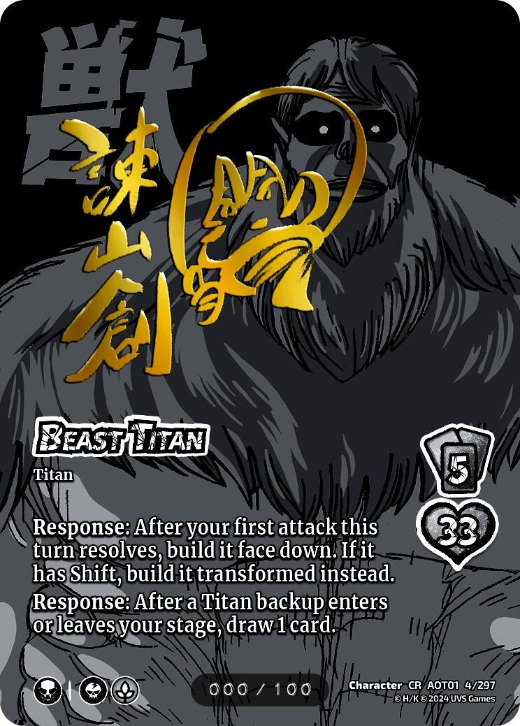 Image for Beast Titan (Serial Numbered) (Attack on Titan: Battle for Humanity) (2/6) - UniVersus