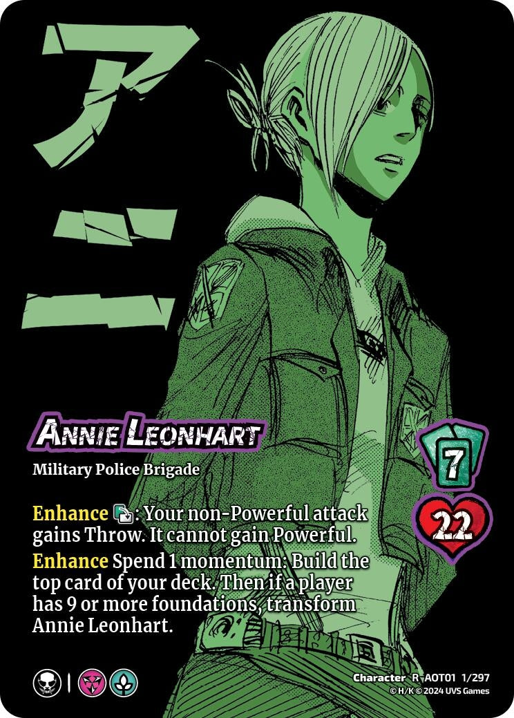 Image for Annie Leonhart // Annie, Female Titan (Attack on Titan: Battle for Humanity) (1/297) - UniVersus