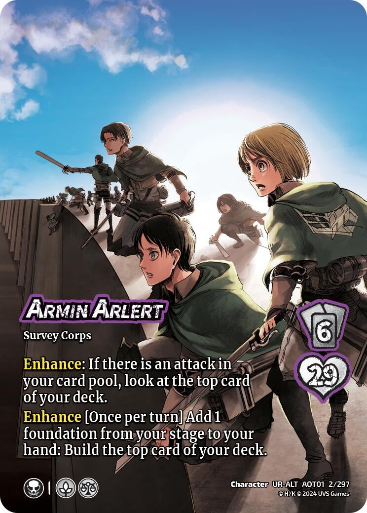 Image for Armin Arlert (Alternate Art) (Attack on Titan: Battle for Humanity) (2/297) - UniVersus