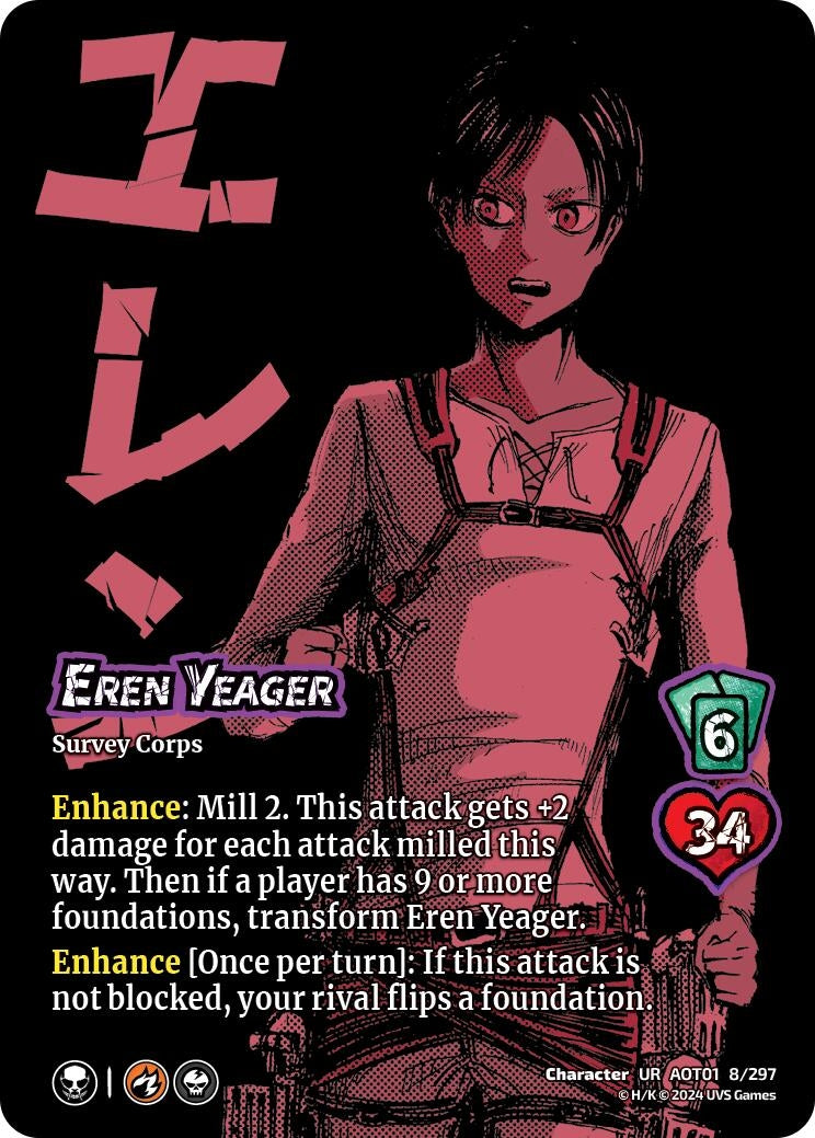 Image for Eren Yeager // Eren, Attack Titan (Attack on Titan: Battle for Humanity) (8/297) - UniVersus