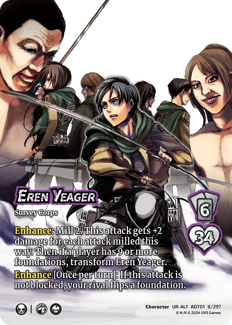 Image for Eren Yeager // Eren, Attack Titan (Alternate Art) (Attack on Titan: Battle for Humanity) (8/297) - UniVersus