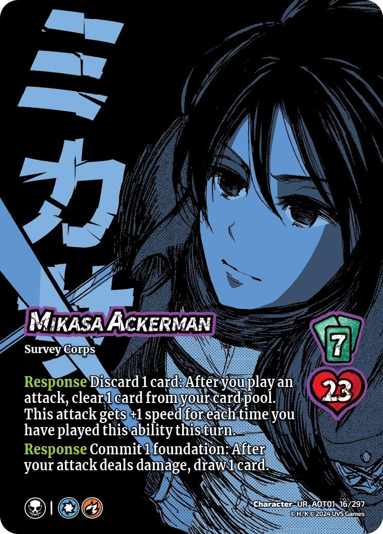Image for Mikasa Ackerman (Attack on Titan: Battle for Humanity) (16/297) - UniVersus