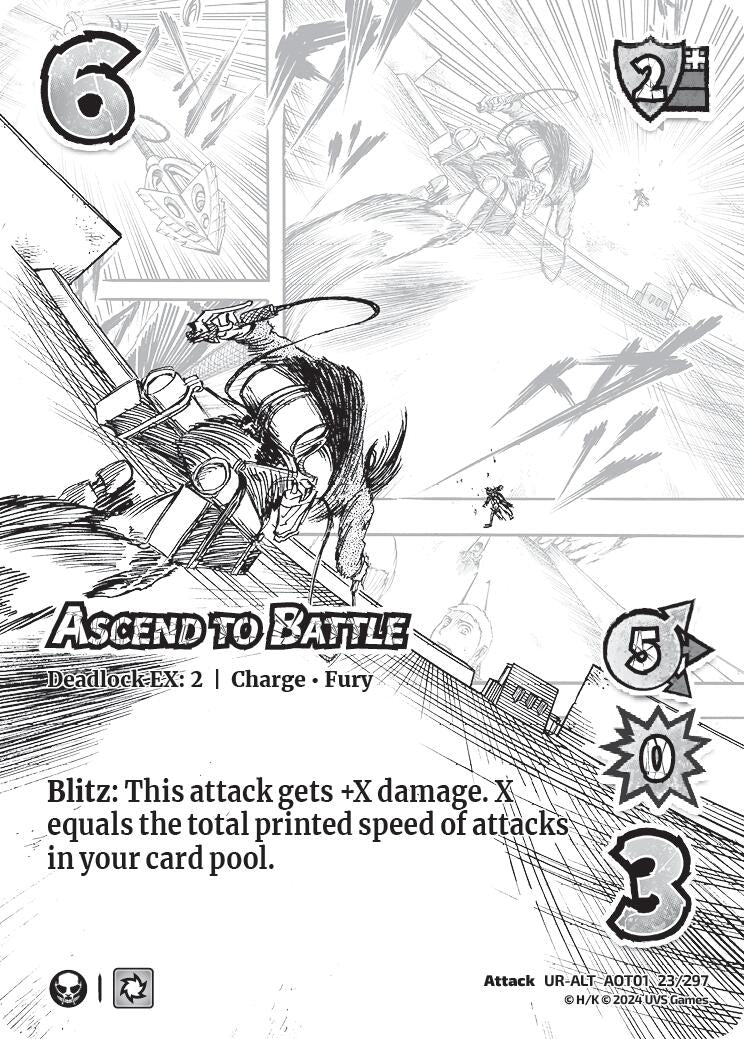 Image for Ascend to Battle (Alternate Art) (Attack on Titan: Battle for Humanity) (23/297) - UniVersus