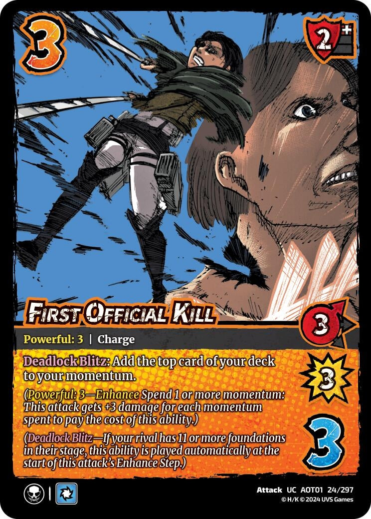 Image for First Official Kill (Attack on Titan: Battle for Humanity) (24/297) - UniVersus