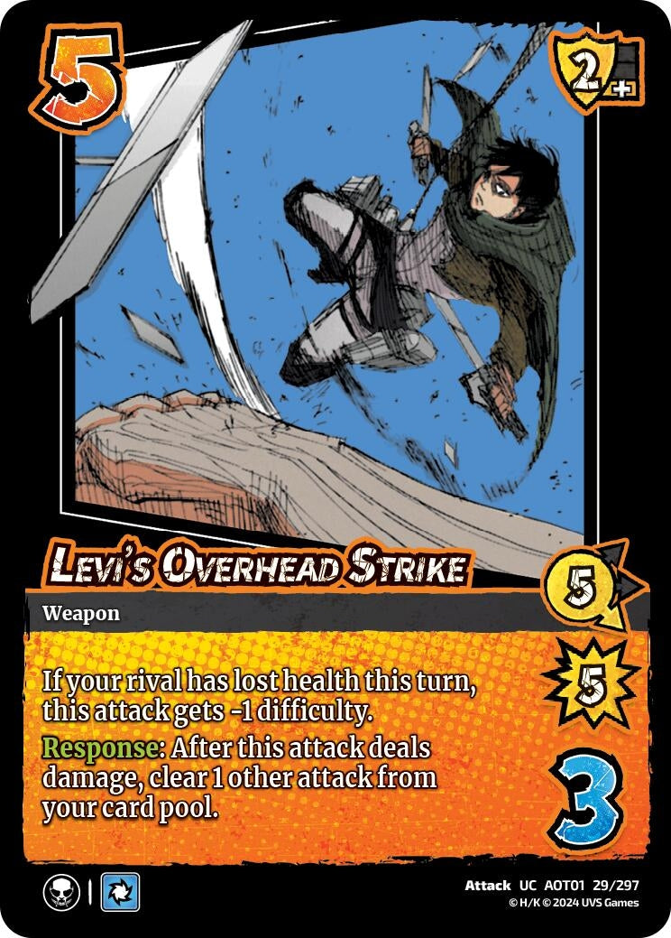 Image for Levi's Overhead Strike (Attack on Titan: Battle for Humanity) (29/297) - UniVersus