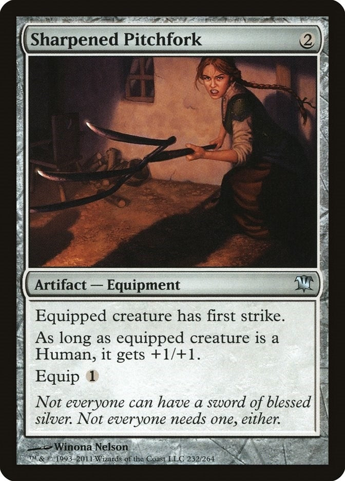 Image for Sharpened Pitchfork (Innistrad) (232) - Magic: The Gathering
