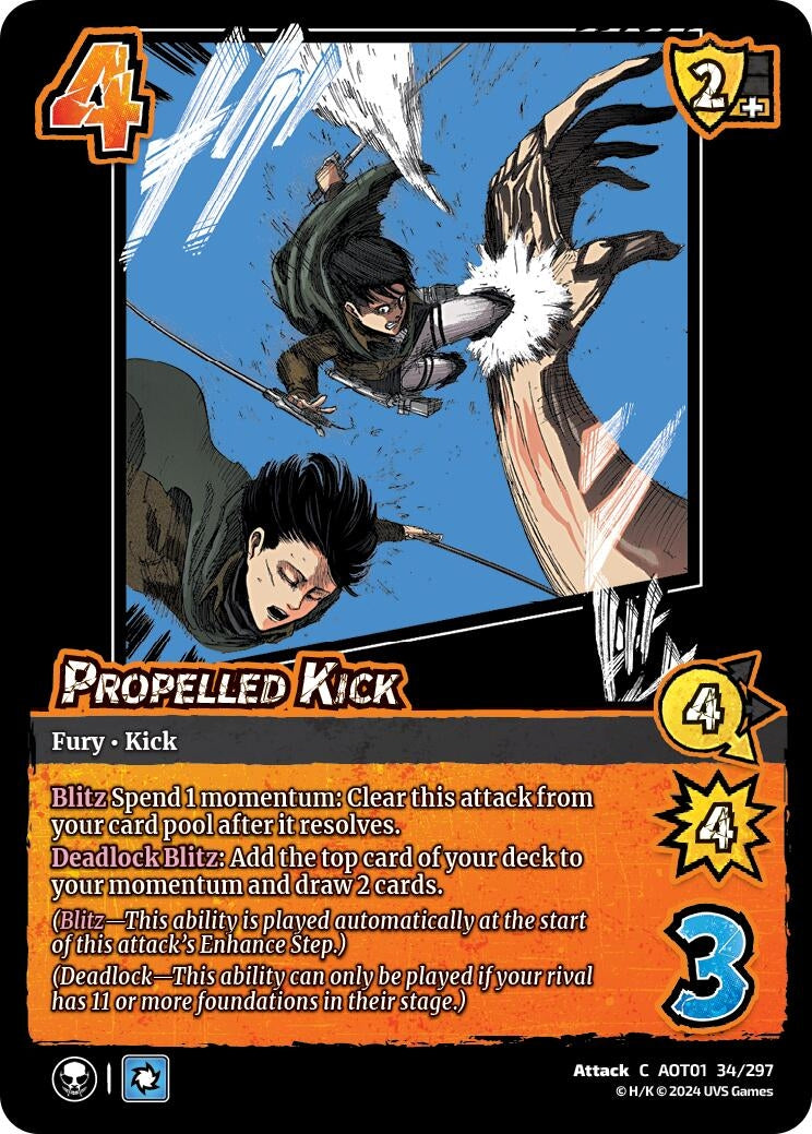 Image for Propelled Kick (Attack on Titan: Battle for Humanity) (34/297) - UniVersus