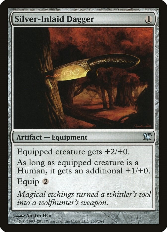 Image for Silver-Inlaid Dagger (Innistrad) (233) - Magic: The Gathering