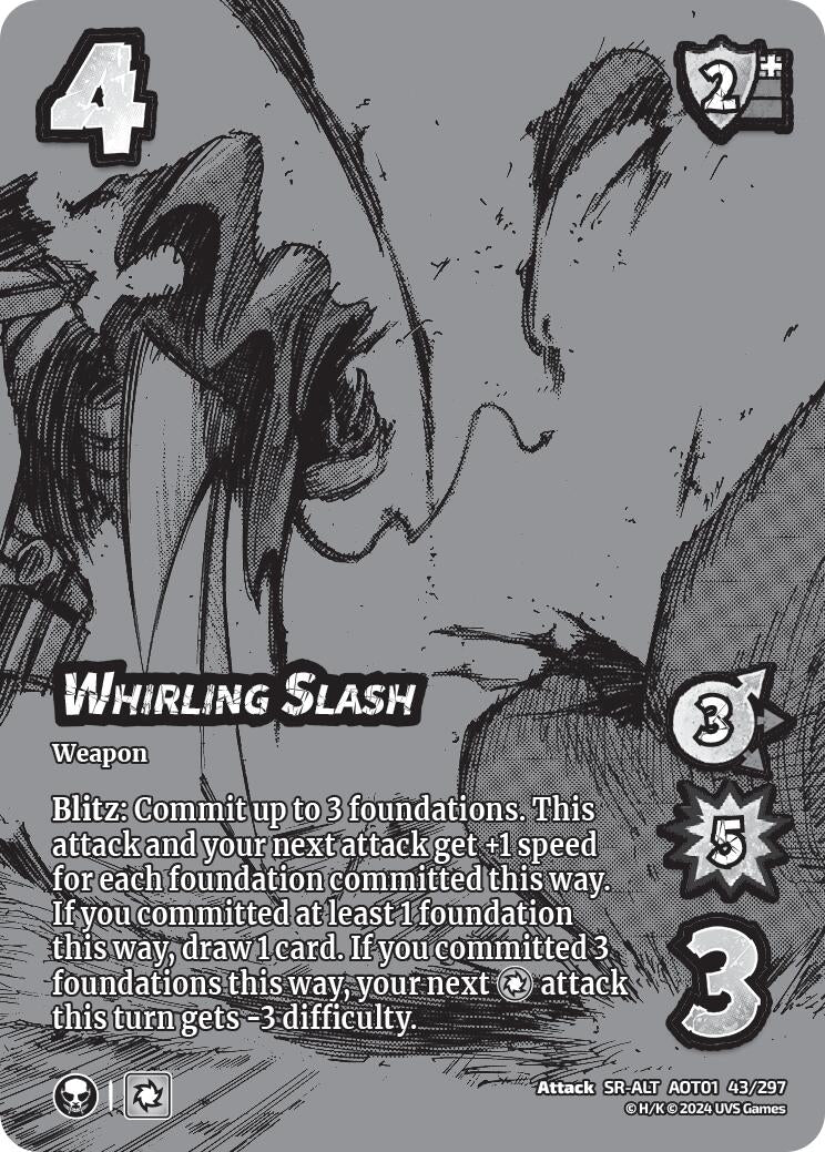 Image for Whirling Slash (Alternate Art) (Attack on Titan: Battle for Humanity) (43/297) - UniVersus