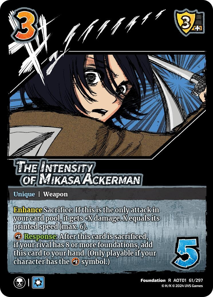 Image for The Intensity of Mikasa Ackerman (Attack on Titan: Battle for Humanity) (61/297) - UniVersus