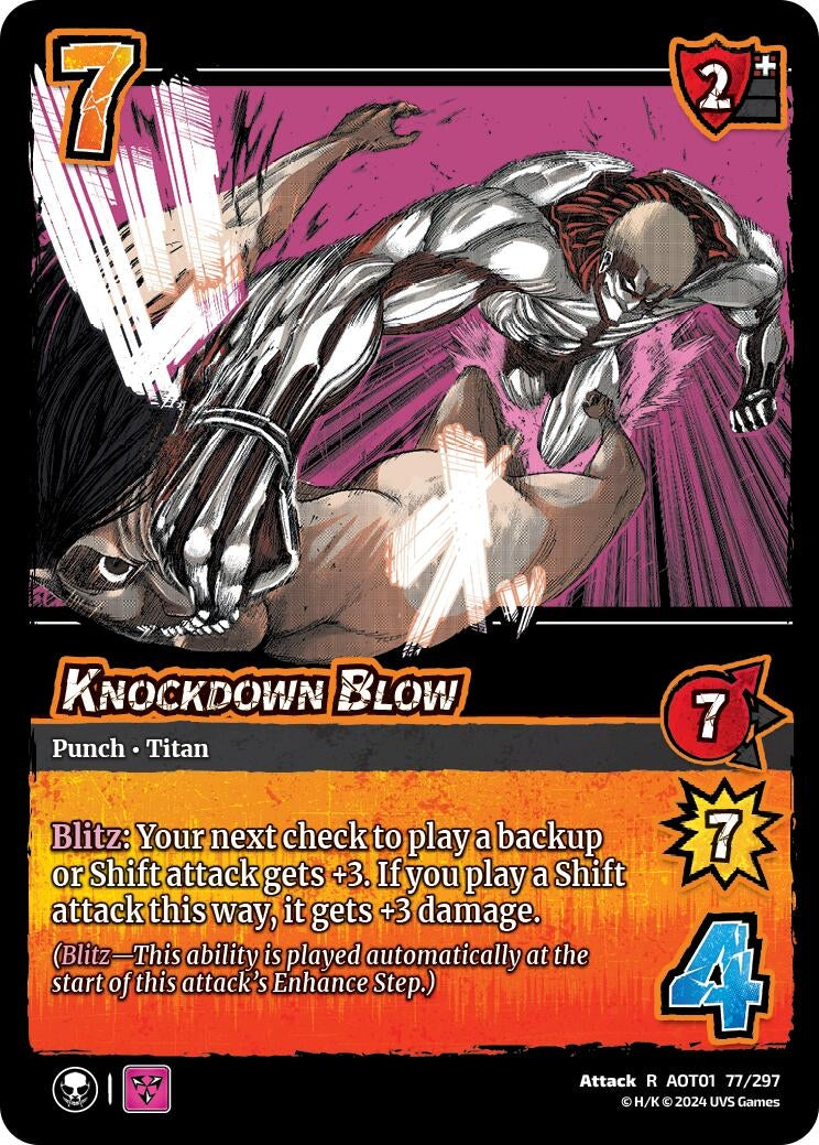 Image for Knockdown Blow (Attack on Titan: Battle for Humanity) (77/297) - UniVersus