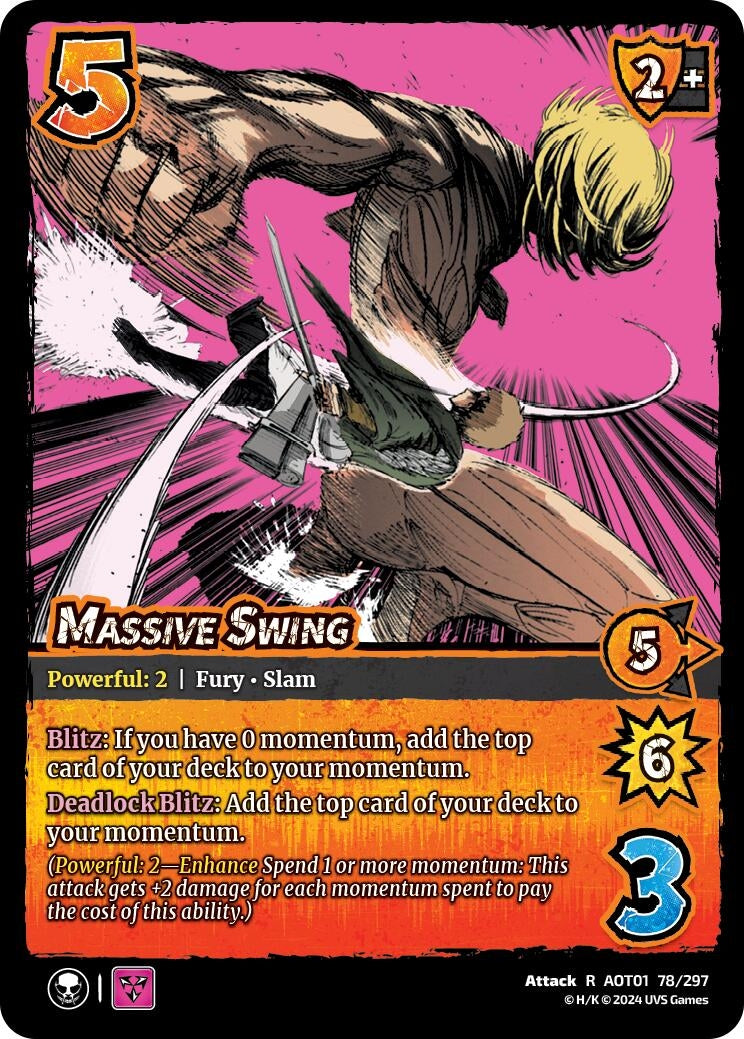 Image for Massive Swing (Attack on Titan: Battle for Humanity) (78/297) - UniVersus