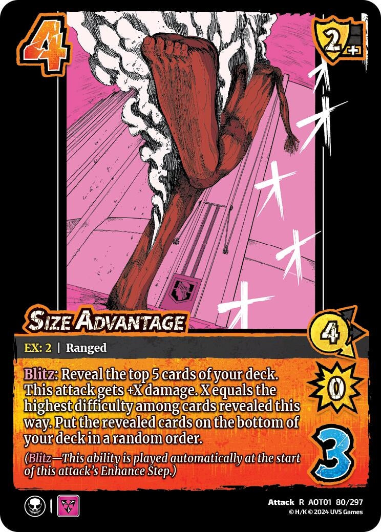 Image for Size Advantage (Attack on Titan: Battle for Humanity) (80/297) - UniVersus