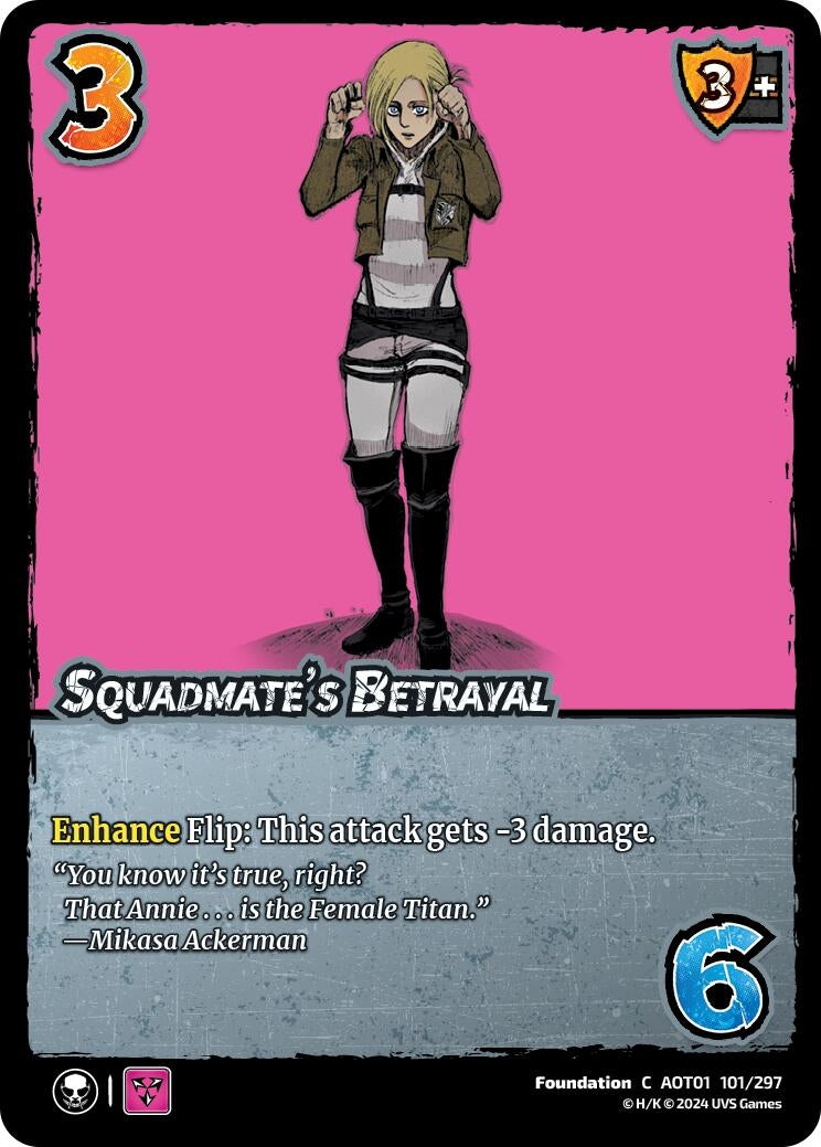 Image for Squadmate's Betrayal (Attack on Titan: Battle for Humanity) (101/297) - UniVersus